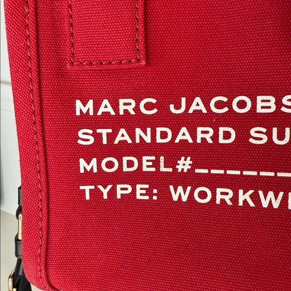 Marc Jacobs crossbody work tote small saavy red purse bag - Picture 4 of 12
